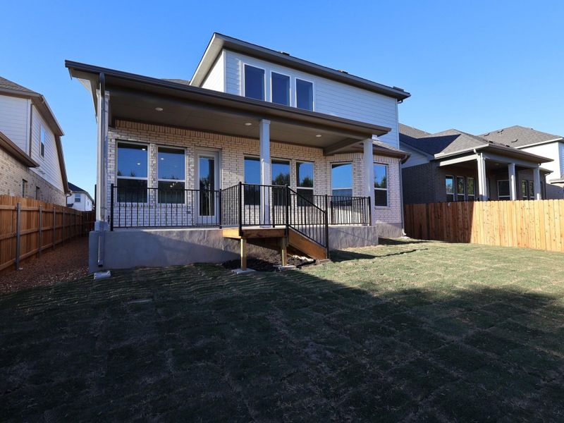 Exterior details and patio area of a home in Edgewood, Leander (Image 14). Exterior details and patio area of a home in Edgewood, Leander (Image 14).