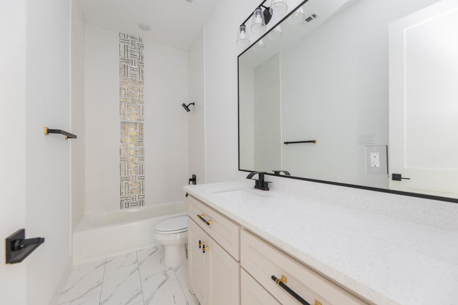 Furnished interior view inside a new home in , Cypress (Image 5).