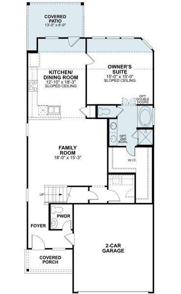 2D floor plan layout of this home in Marvida, Cypress, TX (Image 5). 2D floor plan layout of this home in Marvida, Cypress, TX (Image 5).
