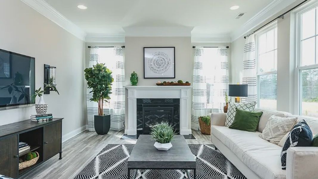 Furnished interior view inside a new home in Sidney Creek Single Family, Zebulon (Image 12).