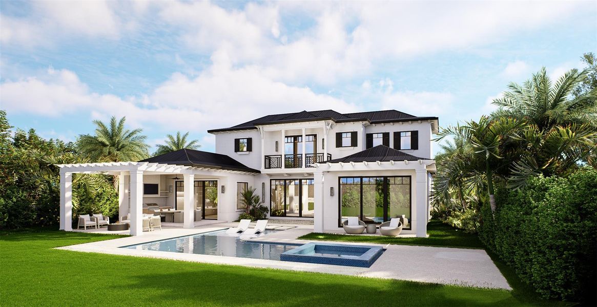 Front exterior of a new home in , Delray Beach, FL, highlighting curb appeal (Image 2).