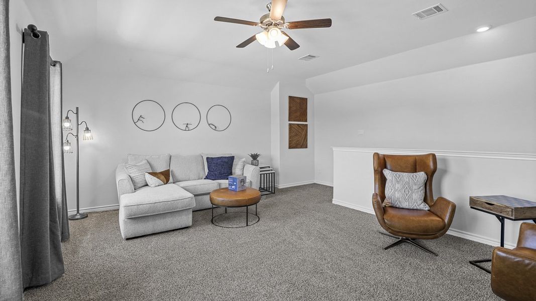 Furnished interior view inside a new home in Fireside by the Lake, Garland (Image 9).