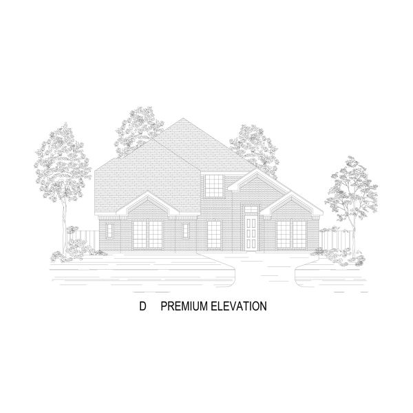 Representative rendering of the exterior for the Birchwood 2FSW (w/Media) by First Texas Homes (Image 11).