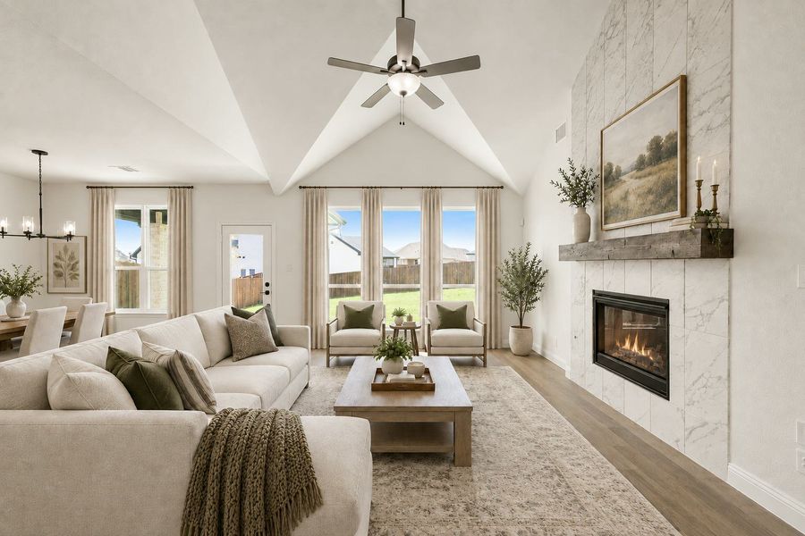 Furnished interior view inside a new home in Kentsdale Farms, DeSoto (Image 5).