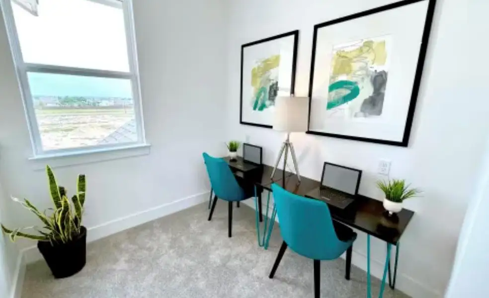 Furnished interior view inside a new home in Avery Centre, Round Rock (Image 10).