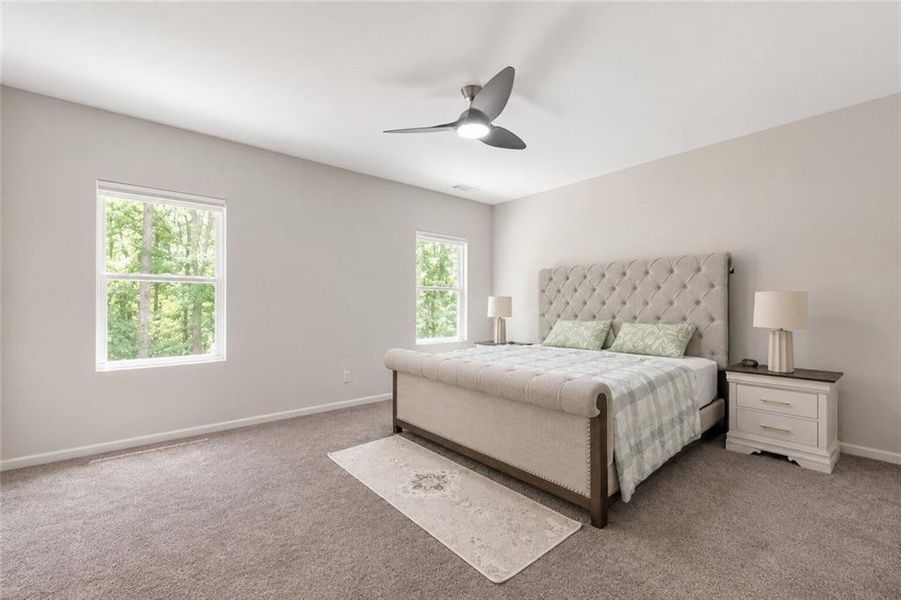 Furnished interior view inside a new home in , Holly Springs (Image 13).