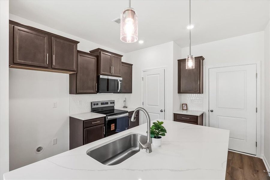 Furnished interior view inside a new home in Brownstone Park, Easley (Image 5).