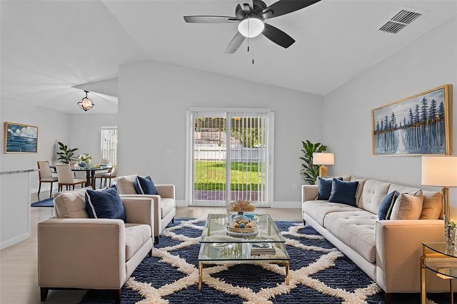 Furnished interior view inside a new home in , Winter Haven (Image 11). Furnished interior view inside a new home in , Winter Haven (Image 11).