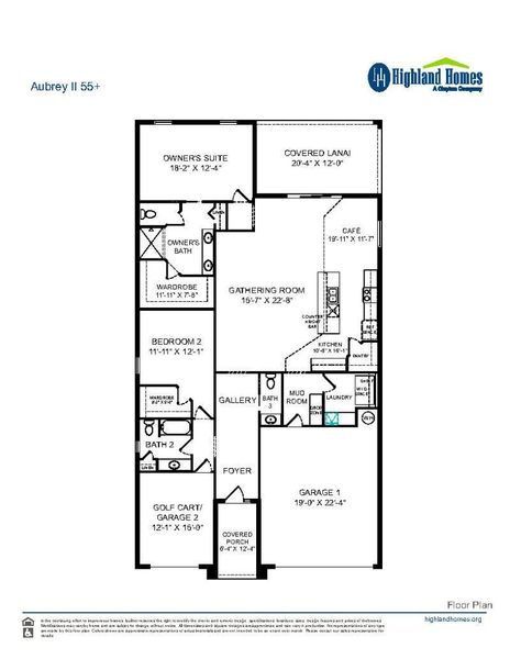 Aubrey II 55 Plus - Home Layout