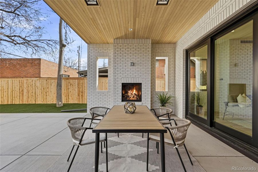 Exterior details and patio area of a home in , Denver (Image 29).