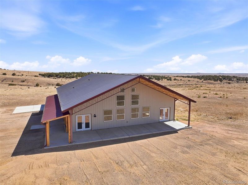 Exterior details and patio area of a home in , Rye (Image 23).