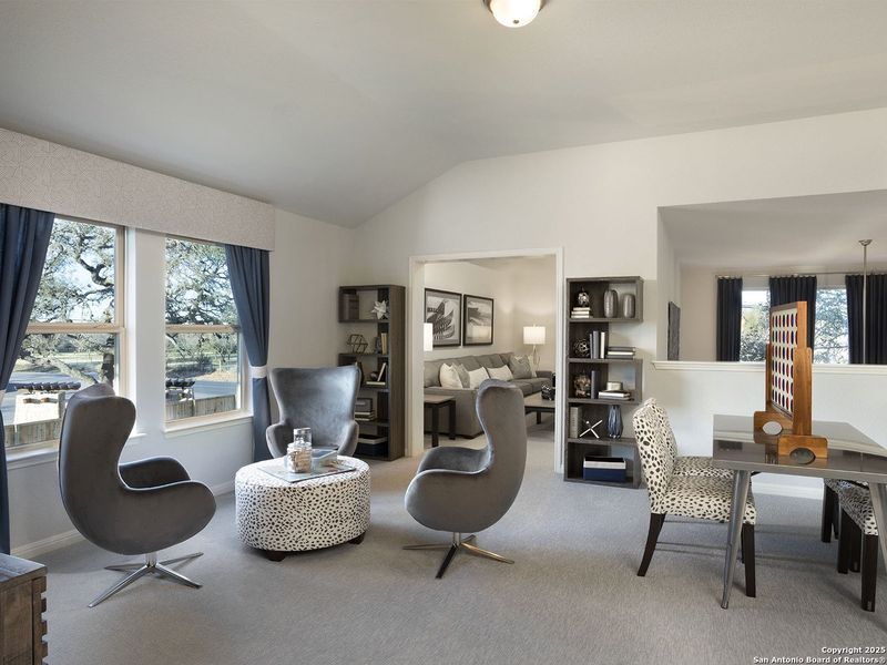 Furnished interior view inside a new home in Carmel Ranch, Schertz (Image 3). Furnished interior view inside a new home in Carmel Ranch, Schertz (Image 3).