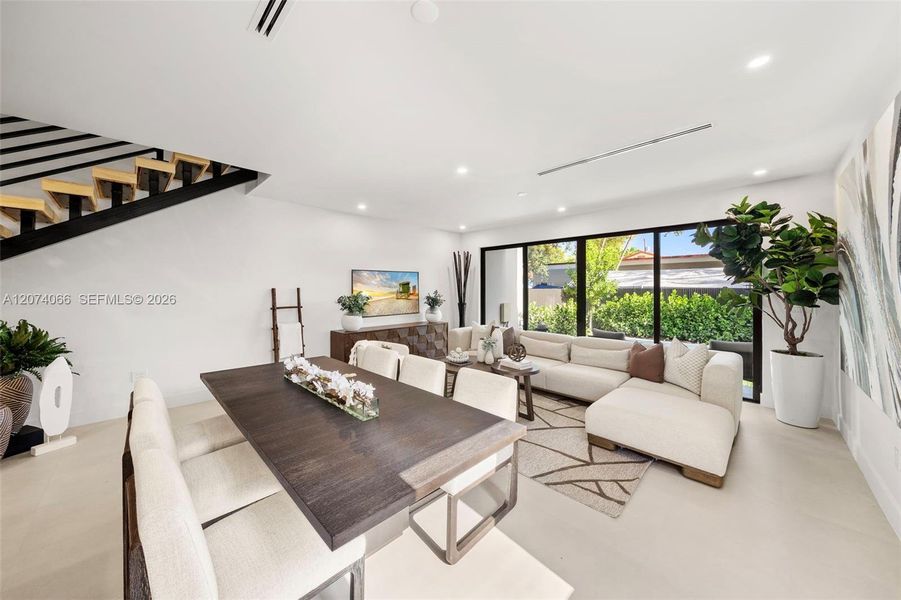 Furnished interior view inside a new home in , Miami (Image 50). Furnished interior view inside a new home in , Miami (Image 50).