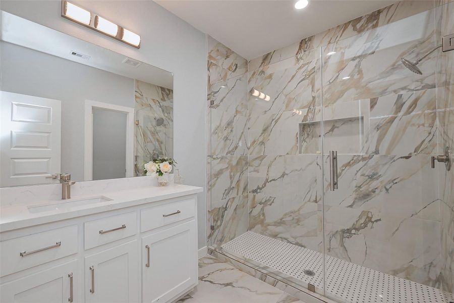 Furnished interior view inside a new home in , Houston (Image 8).