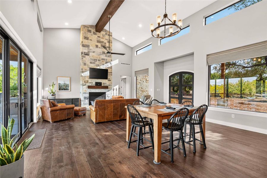 Furnished interior view inside a new home in , Marble Falls (Image 3).