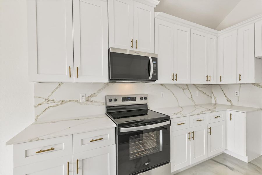 Close-up of interior finishes inside a home in Bridgeland, Cypress (Image 14).