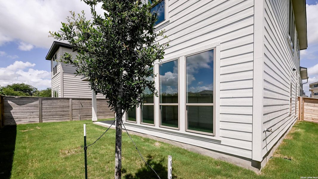 Exterior details and patio area of a home in Solms Landing, New Braunfels (Image 21).