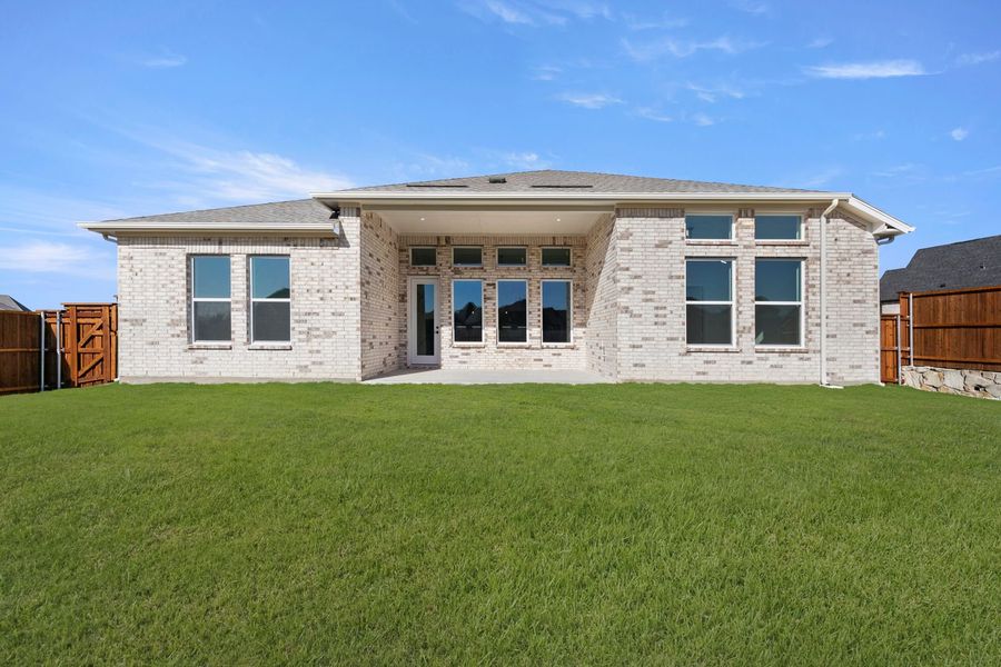 Exterior details and patio area of a home in Devonshire, Forney (Image 3).