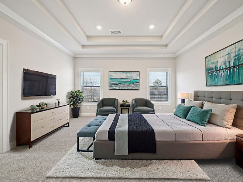 Furnished interior view inside a new home in Vines at Mill Creek - Legacy Series, Braselton (Image 10).