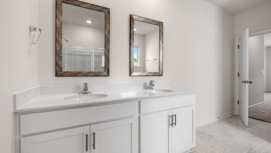 Furnished interior view inside a new home in Durbin Meadows Traditions, Fountain Inn (Image 6). Furnished interior view inside a new home in Durbin Meadows Traditions, Fountain Inn (Image 6).