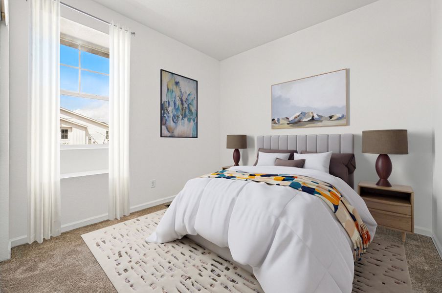 Representative furnished interior of a home built from the The Castlewood by Taylor Morrison in The Aurora Highlands Landmark Collection, Aurora (Image 12).