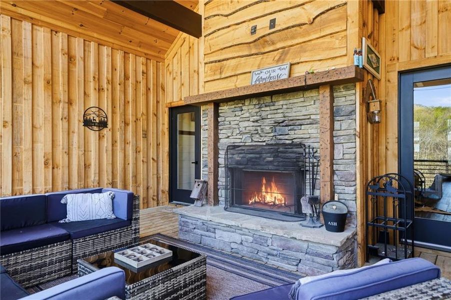 Exterior details and patio area of a home in , Talking Rock (Image 3).