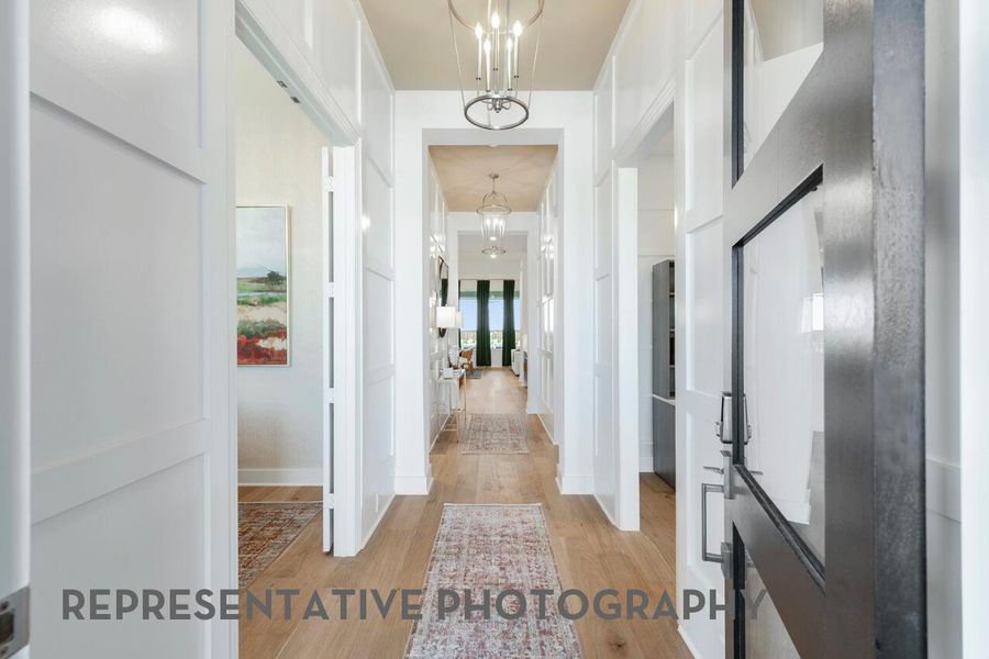 Furnished interior view inside a new home in 6 Creeks at Waterridge, Kyle (Image 25).