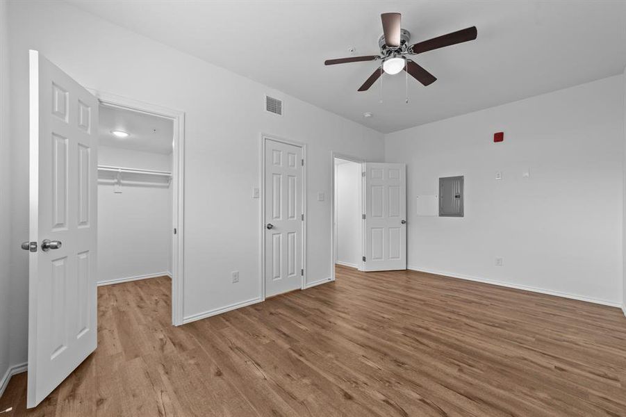 Ceiling fans in bedrooms