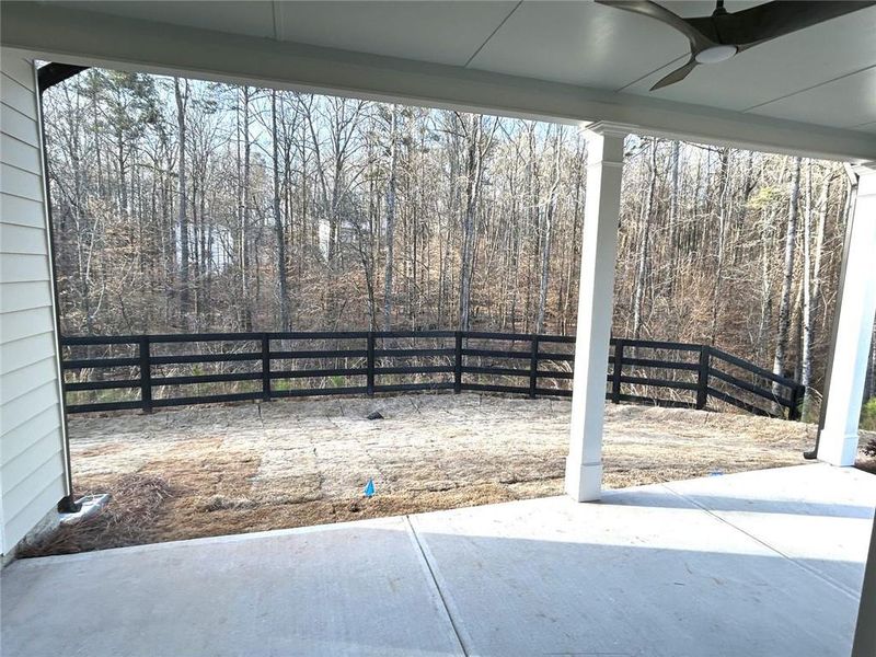 Exterior details and patio area of a home in Cooks Farm, Woodstock (Image 4).