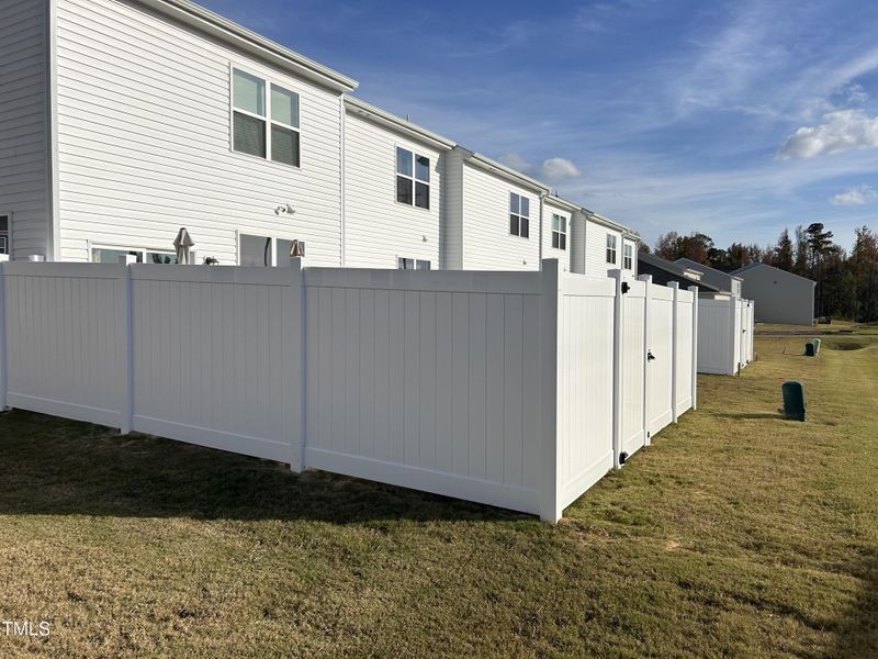 Fence on townhome