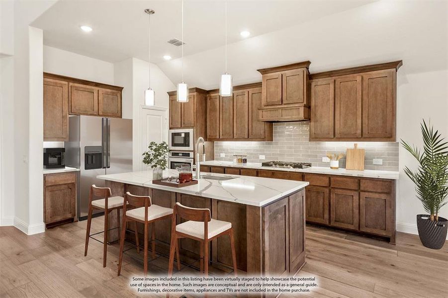 Furnished interior view inside a new home in Country Lakes, Denton (Image 29).