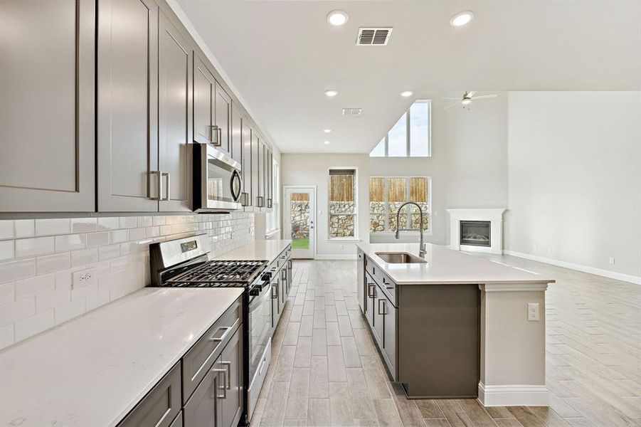Furnished interior view inside a new home in Venetian, Weston (Image 5).