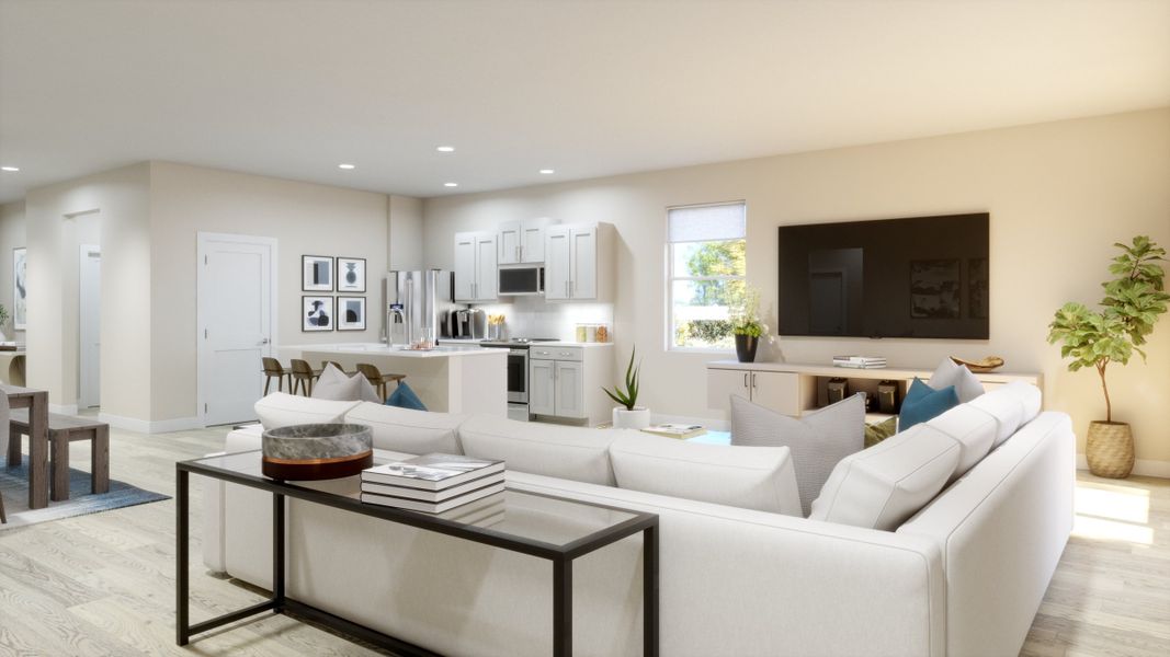 Representative furnished interior of a home built from the Luna by Risewell Homes in Marion Ridge, Haines City (Image 10).