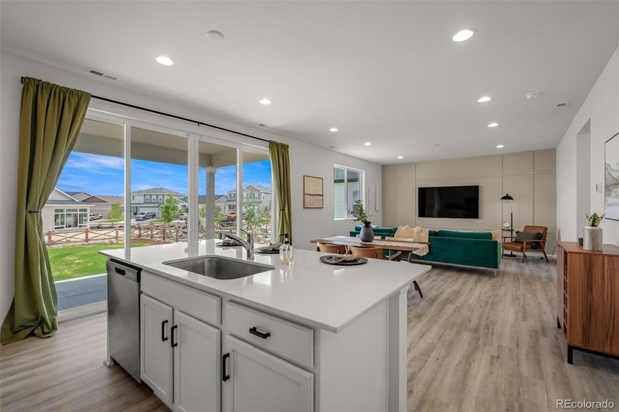 Furnished interior view inside a new home in , Colorado Springs (Image 29).