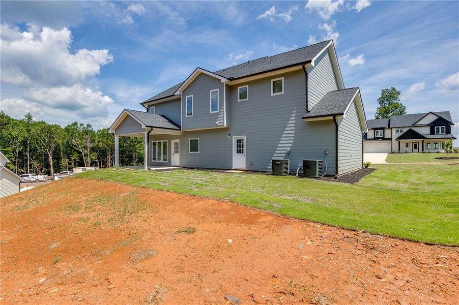 Exterior details and patio area of a home in , Toccoa (Image 30). Exterior details and patio area of a home in , Toccoa (Image 30).