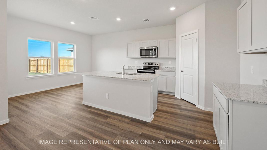 Representative furnished interior of a home built from the Emma by D.R. Horton in Midtown Reserve, College Station (Image 8).