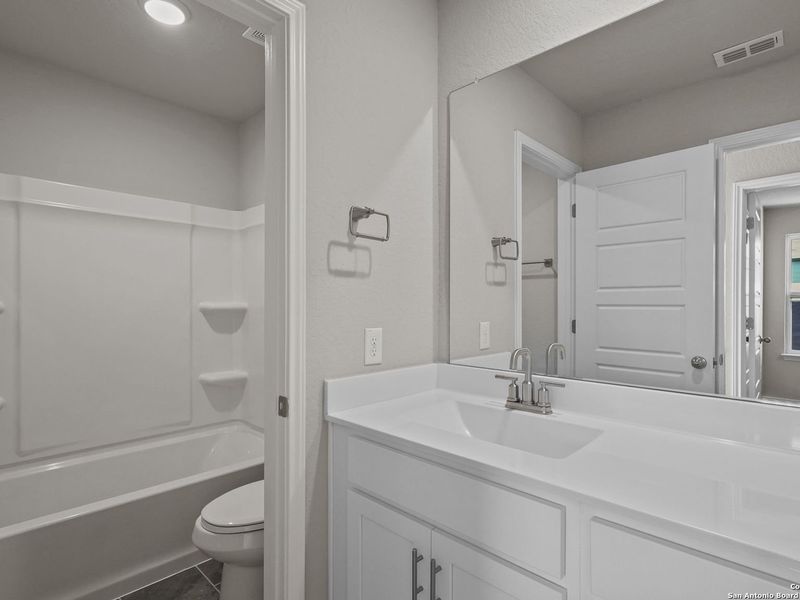 Furnished interior view inside a new home in Applewhite Meadows, San Antonio (Image 12). Furnished interior view inside a new home in Applewhite Meadows, San Antonio (Image 12).