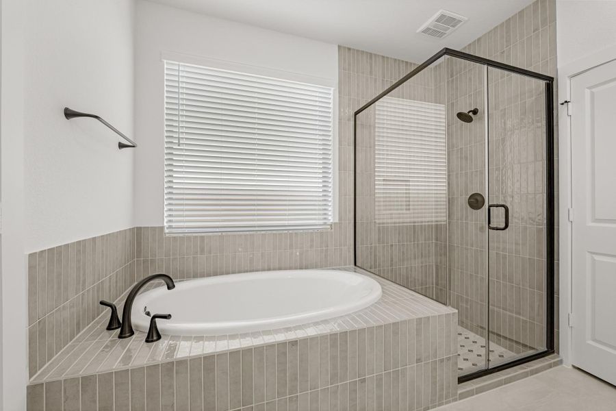 Indulge In A Private, Modern Main Bathroom Oasis