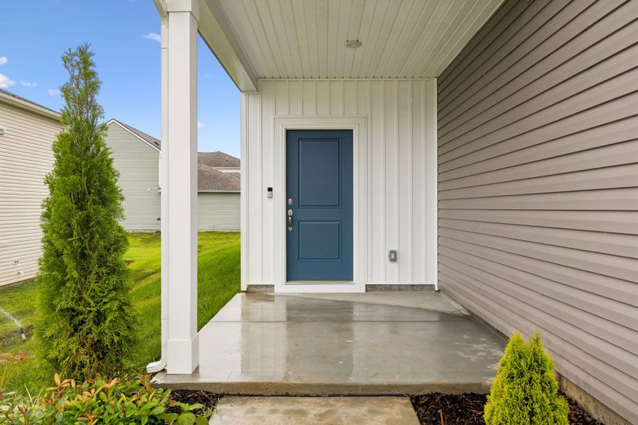 Exterior details and patio area of a home in Highlands of Carter's Station, Columbia (Image 26).