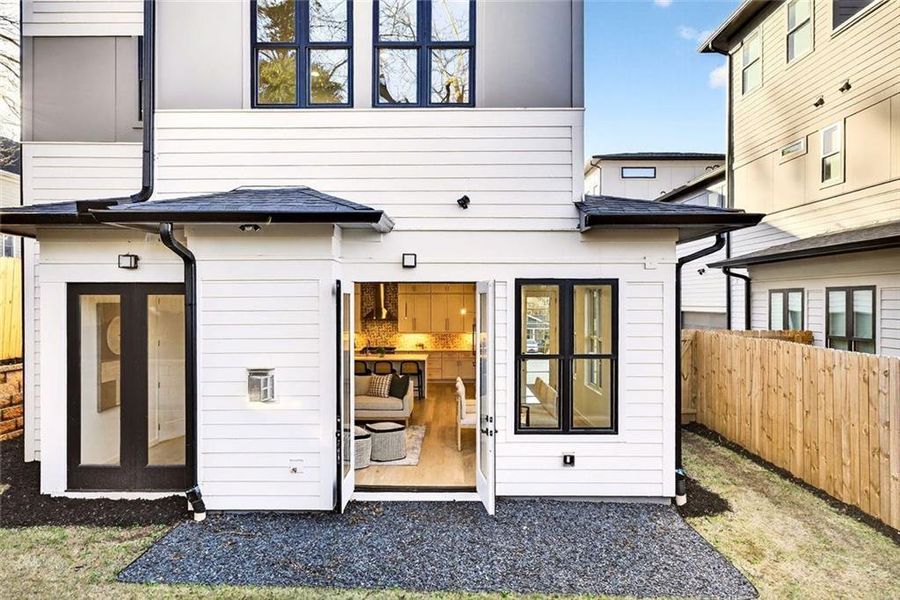 Exterior details and patio area of a home in , Atlanta (Image 35).