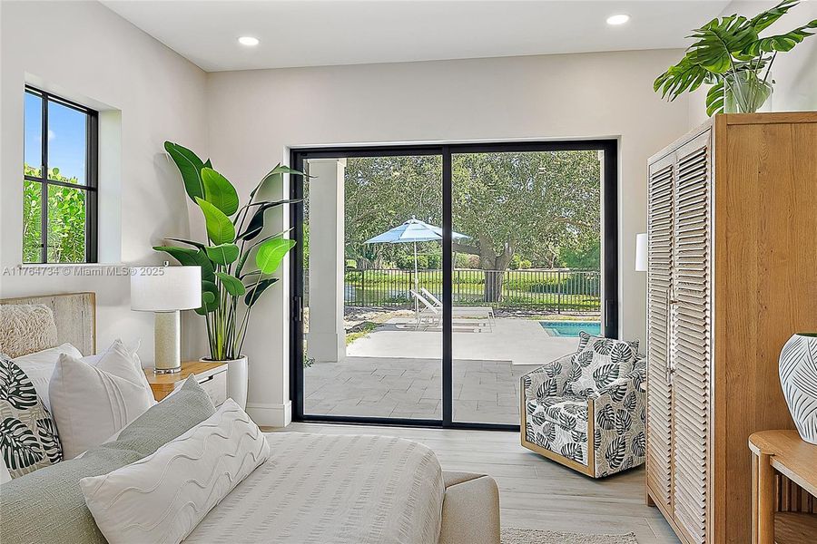 Furnished interior view inside a new home in , Tequesta (Image 30).