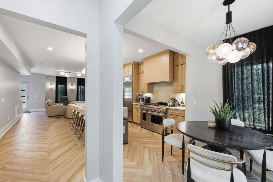 Furnished interior view inside a new home in , Helen (Image 11).