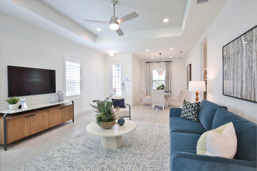 Representative furnished interior of a home built from the Liberty 4 by Neal Communities in Palm Grove, Bradenton (Image 8). Representative furnished interior of a home built from the Liberty 4 by Neal Communities in Palm Grove, Bradenton (Image 8).