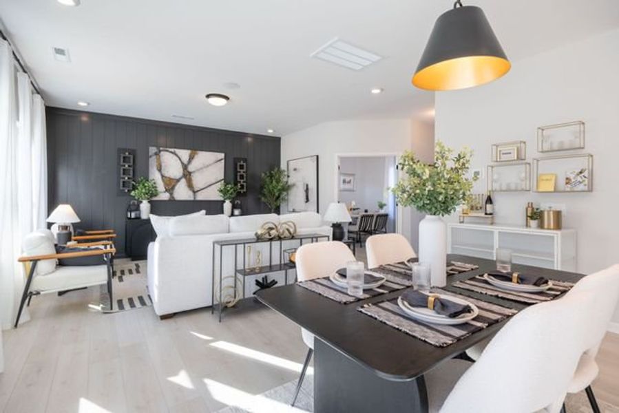 Representative furnished interior of a home built from the Reeves by True Homes in Morrow Brook, Albemarle (Image 8).