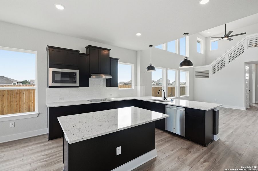 Furnished interior view inside a new home in Alsatian Oaks, Castroville (Image 7).