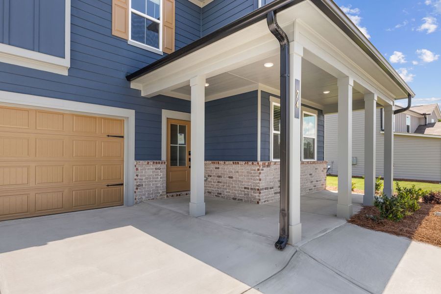 A house with a garage. A house with a garage.