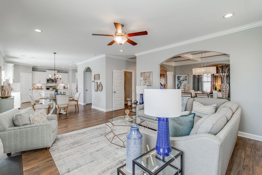 Furnished interior view inside a new home in Bluefield, Lexington (Image 11). Furnished interior view inside a new home in Bluefield, Lexington (Image 11).