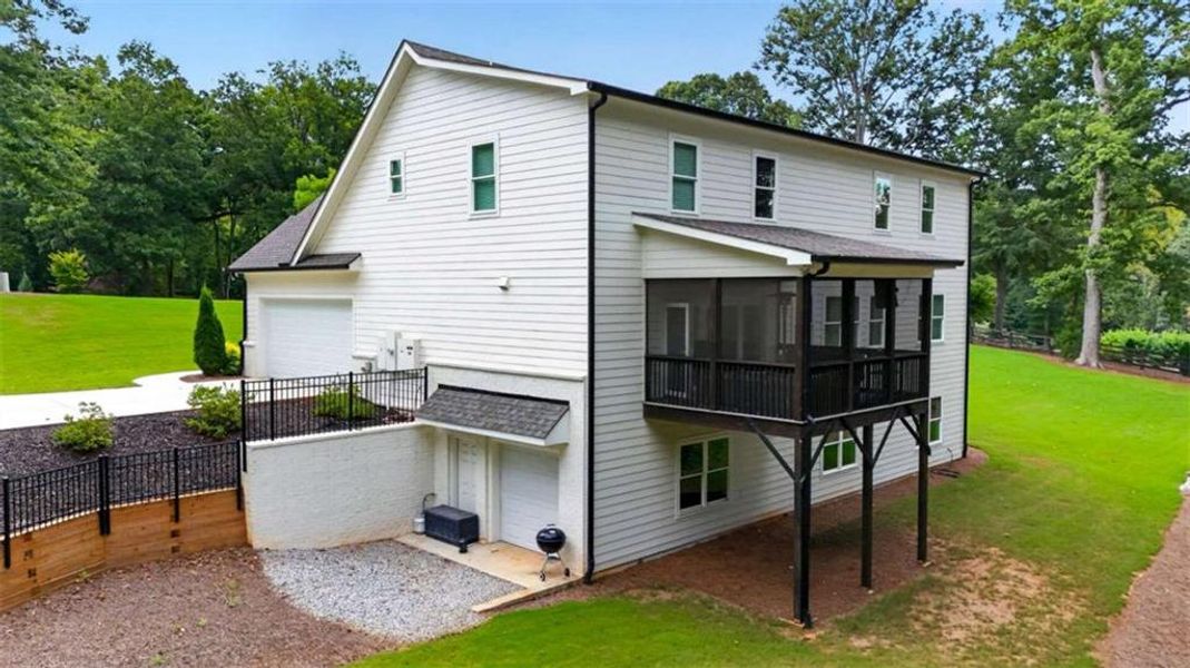 Exterior details and patio area of a home in , Hoschton (Image 4).