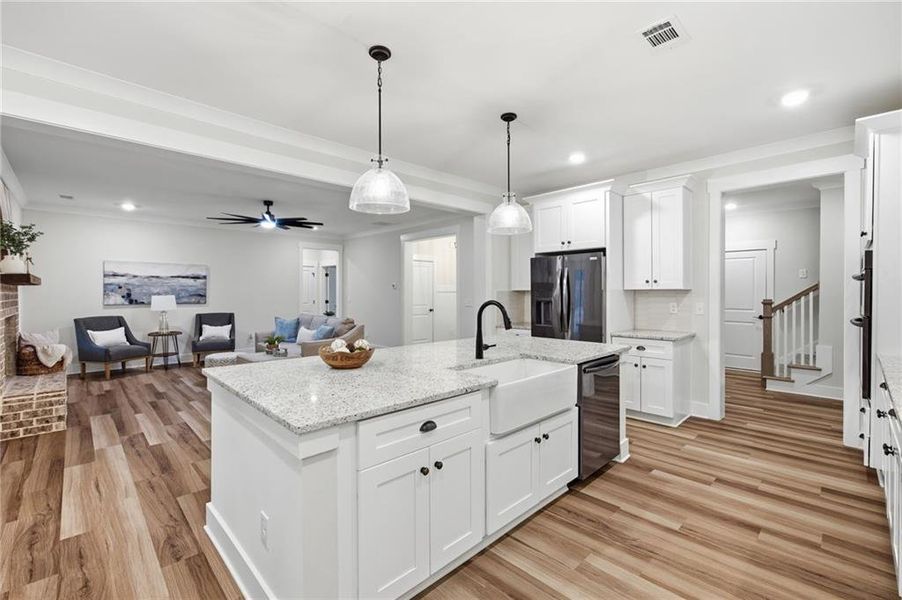 Furnished interior view inside a new home in , Dallas (Image 19).