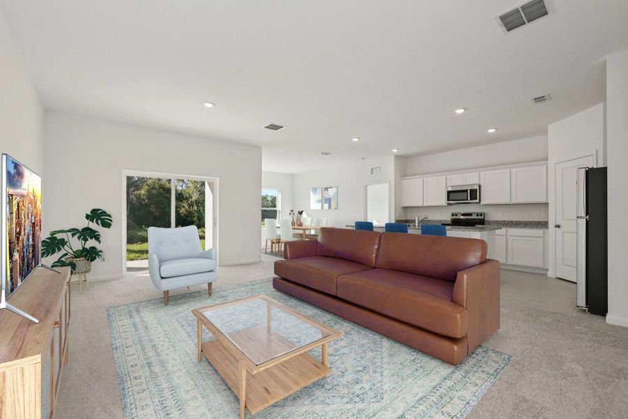 Representative furnished interior of a home built from the Equinox by Starlight Homes in Brookewater at Crossprairie, St. Cloud (Image 3).
